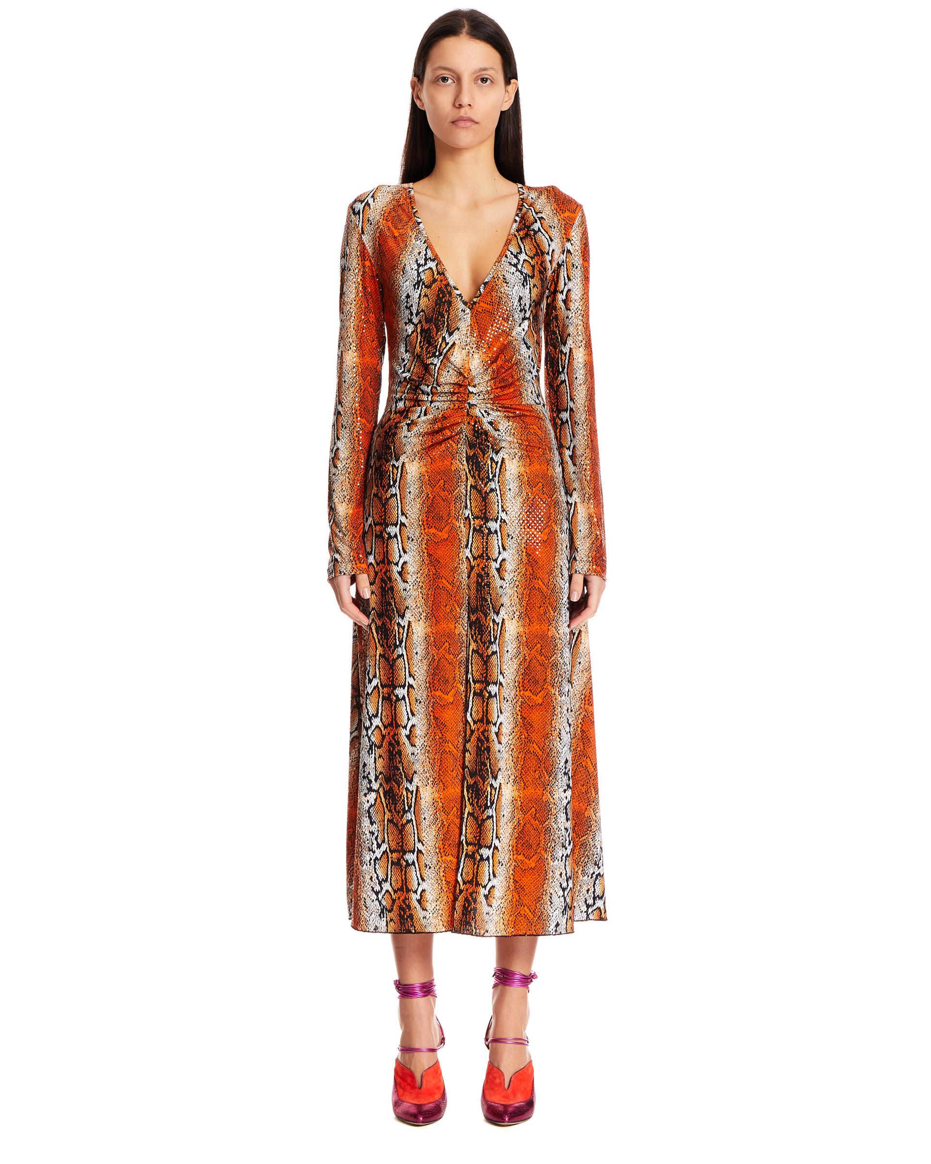 rotate orange dress Mini Dress Rotate Orange Dress US