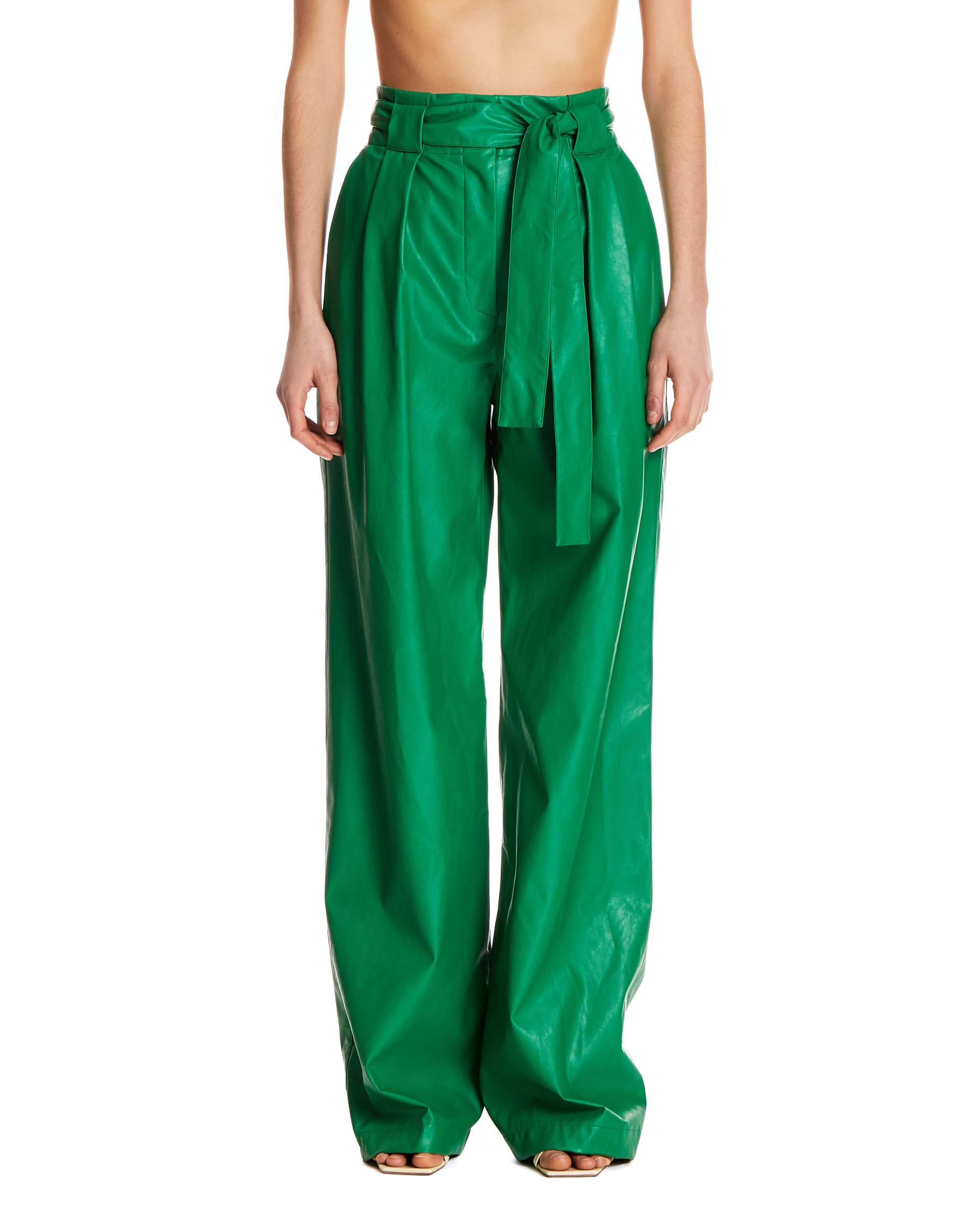 faux leather palazzo pants