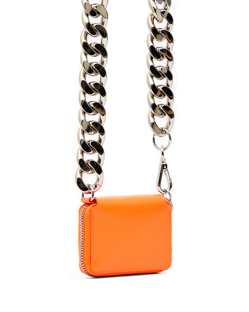 KARA Mini Leather Wallet Purse - Orange | Garmentory