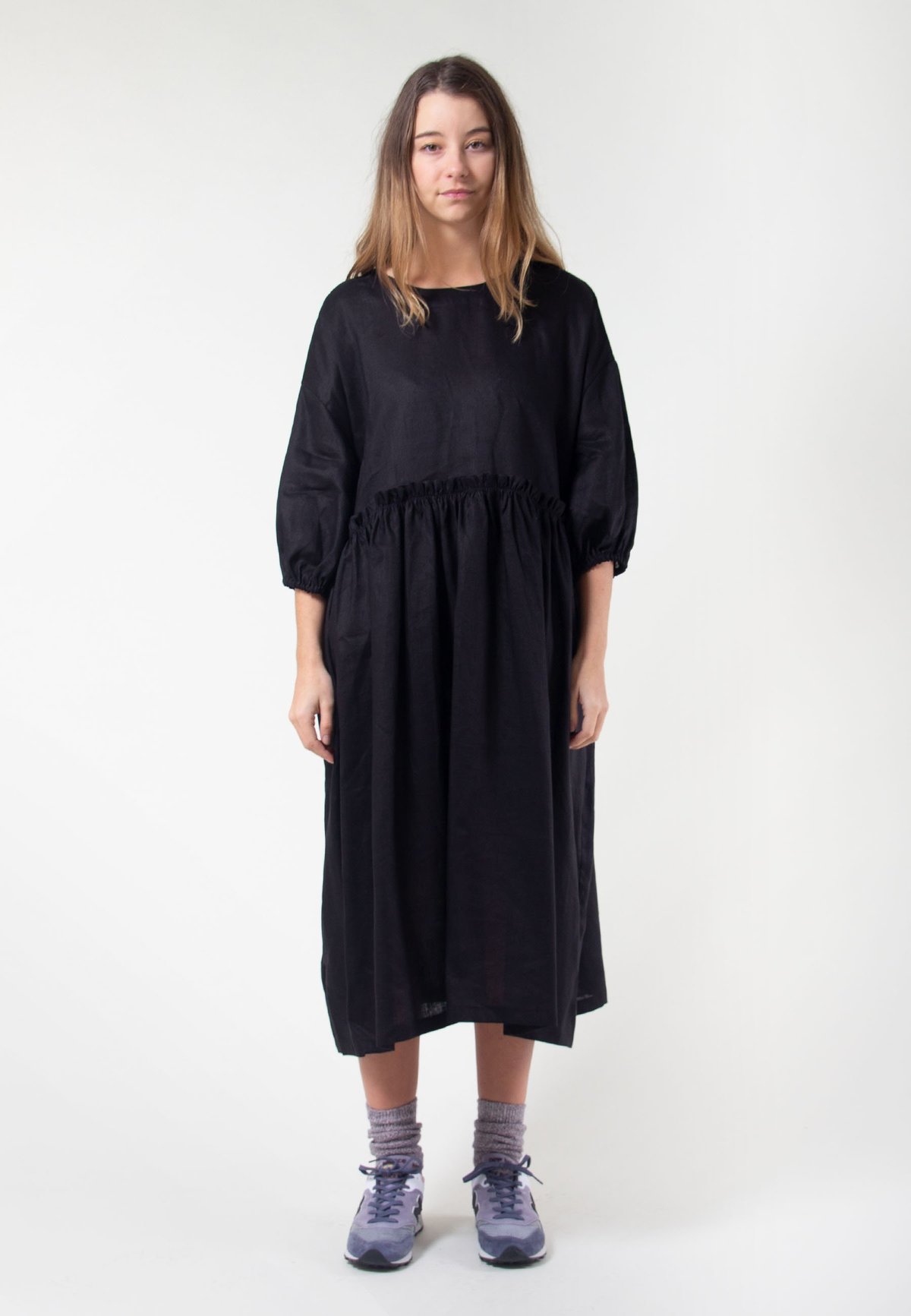 chinese dress ladies 100% LINEN TENT DRESS main image 1