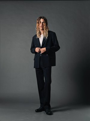 SECOND/LAYER Pico Double Breasted Blazer - Black | Garmentory