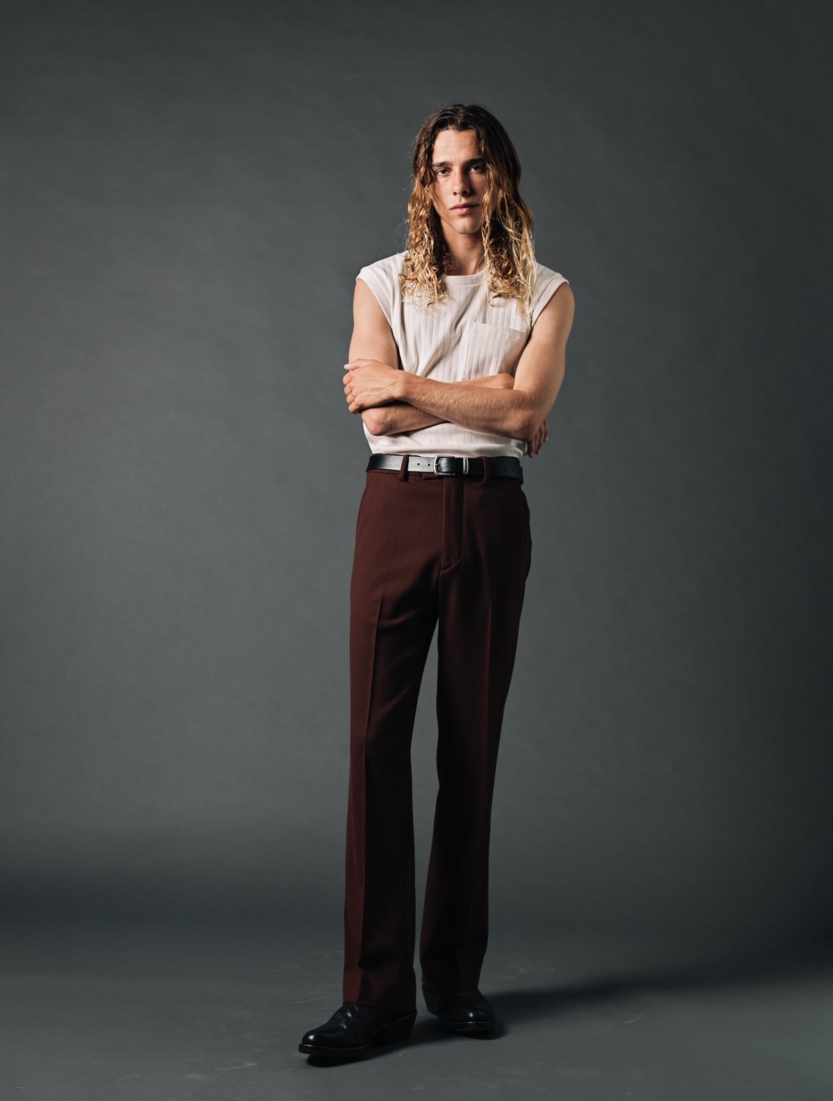Wine-Pico-Bootcut-Trouser-
