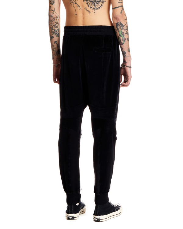 Haider Ackermann Velvet Moonshape Trousers - Black | Garmentory