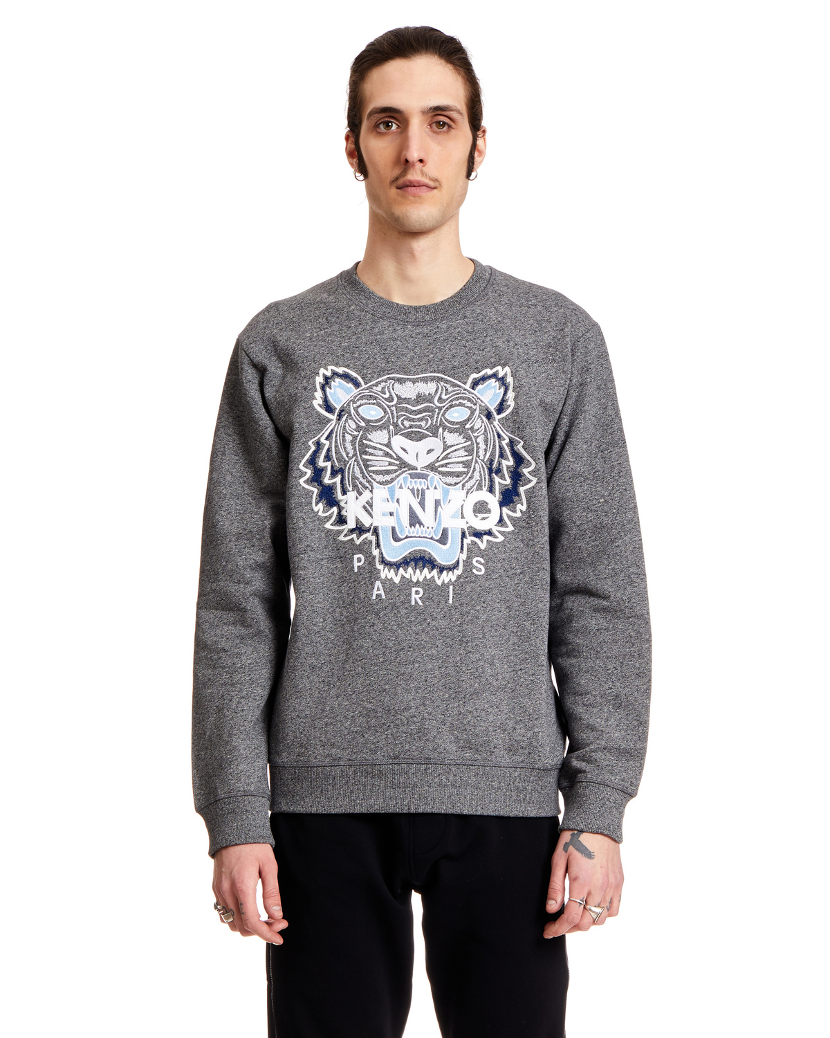 【送料&関税込】Kenzo Slate Cotton Sweatshirt Kenzo---Paris-Sweatshirt-in-