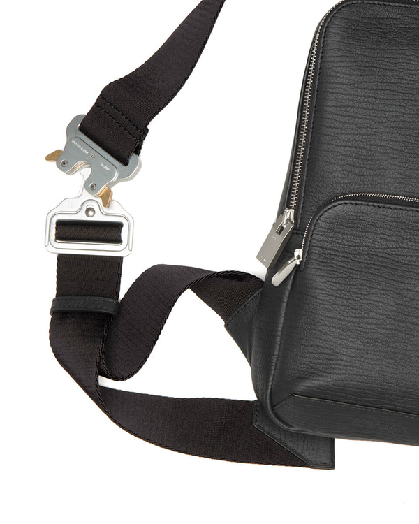 1017 ALYX 9SM Leather Shoulder Bag - Black | Garmentory