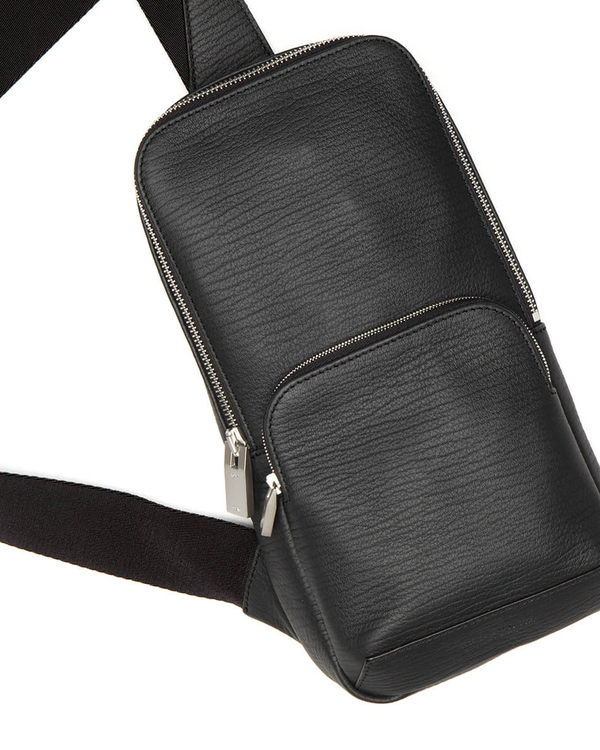 1017 ALYX 9SM Leather Shoulder Bag - Black | Garmentory