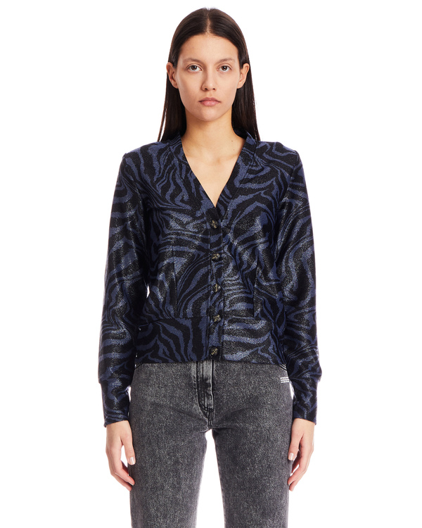 ganni lurex cardigan