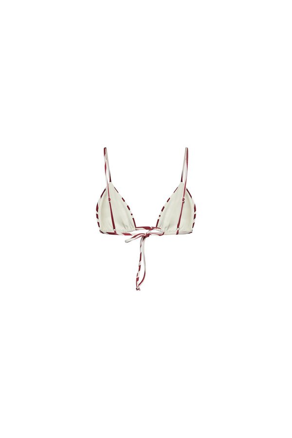 SAME swim Triangle Top - ZEBRA/MAROON SAME swim Triangle Top - ZEBRA/MAROON