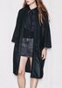 Berenik Techlaces Long Cardigan - Black Shiny - Thumbnail 14