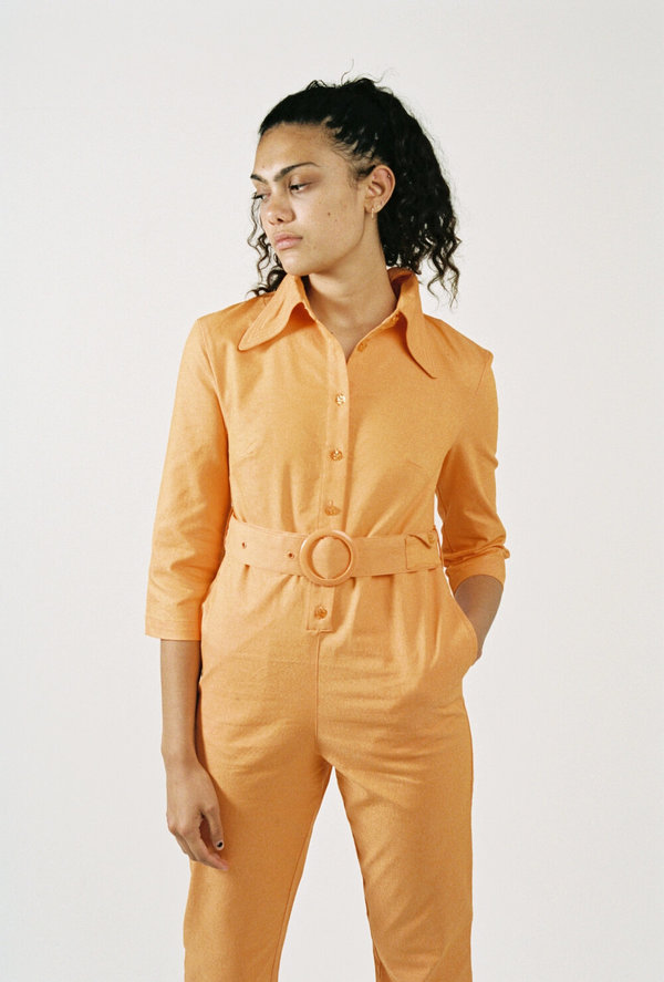 HOUSE OF SUNNY Coveralls - Hot Tigerlily HOUSE OF SUNNY Coveralls - Hot Tigerlily