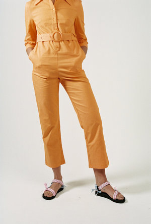 HOUSE OF SUNNY Coveralls - Hot Tigerlily HOUSE OF SUNNY Coveralls - Hot Tigerlily