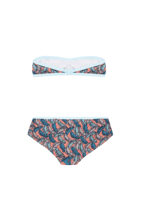 Kids Pacific Rainbow Marina Two-Piece Swimsuit - Pink Leaf