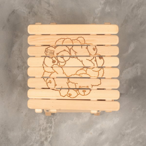 Mountain Research Ottoman Bear - Beige Mountain Research Ottoman Bear - Beige