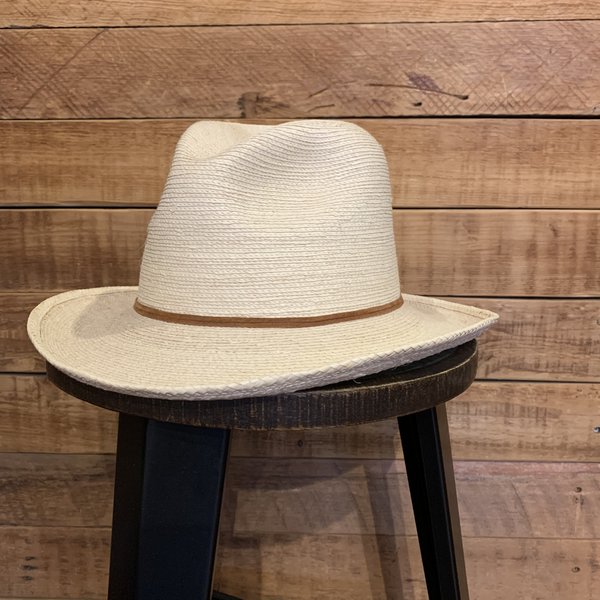 Sunbody Outlaw Fine Palm Western Fedora – Natural Straw, Unlined, Men’s