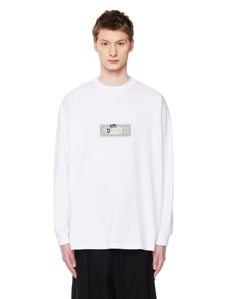 存在感絶大【VETEMENTS】L PRINTED LONGSLEEVE Vetements BFRND-printed Longsleeve Top - Black | Garmentory