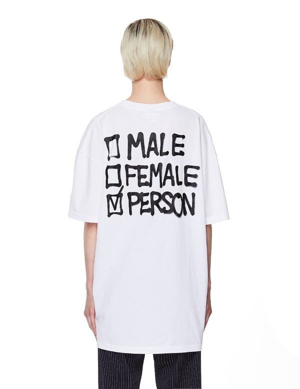 Vetements Person T-Shirt - White | Garmentory