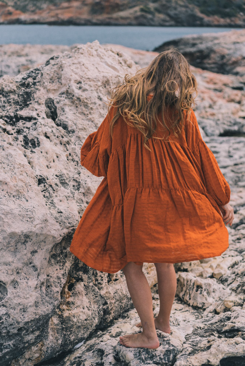A Perfect Nomad Symi Dress - Deep Burnt Orange