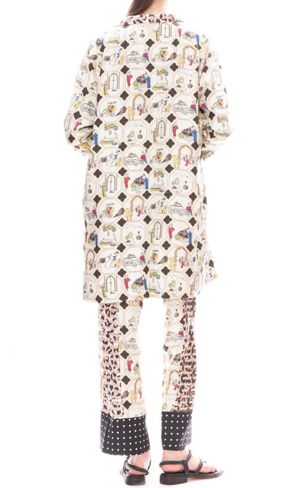 La Prestic Ouiston silk reversible jacket - Leopard/Moroccan Print - Image 2 of 2