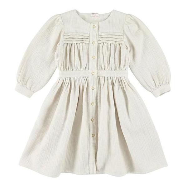 KIds Morley Karol Long Sleeved Dress - Modo Mist/Off White