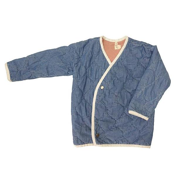 Kids Nico Nico Nima Quilted Jacket - Denim Blue Kids Nico Nico Nima Quilted Jacket - Denim Blue
