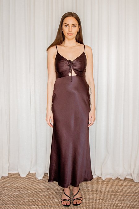 shona joy bias slip dress