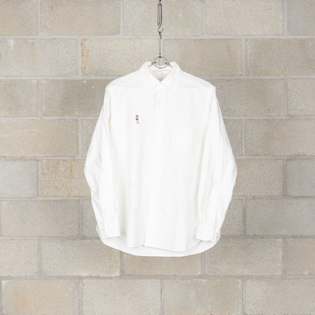 トップス mountain research b.d shirts Mountain Research Mountain Man(s) B.D. Shirt / HENRY - White