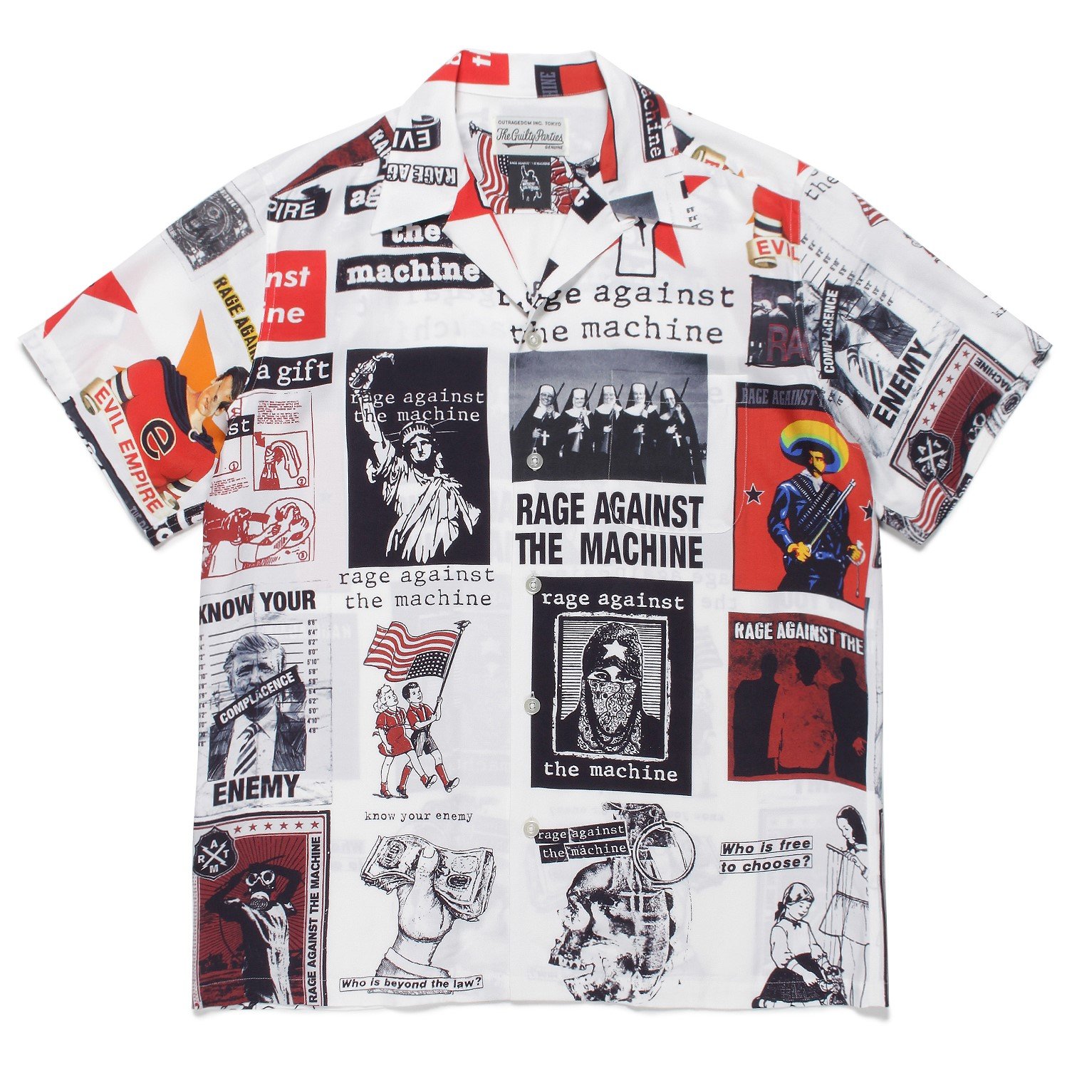 Wacko Maria Rage Against The Machine / Short Sleeve Hawaiian Shirt 