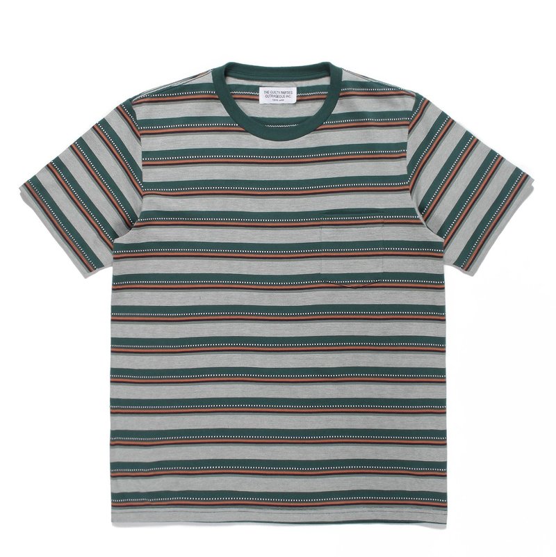 WACKOMARIA ワコマリア STRIPED T-SHIRT XL