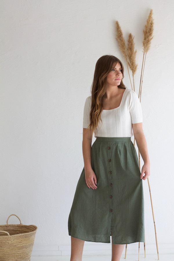 Descendant Sarah Skirt - Sage