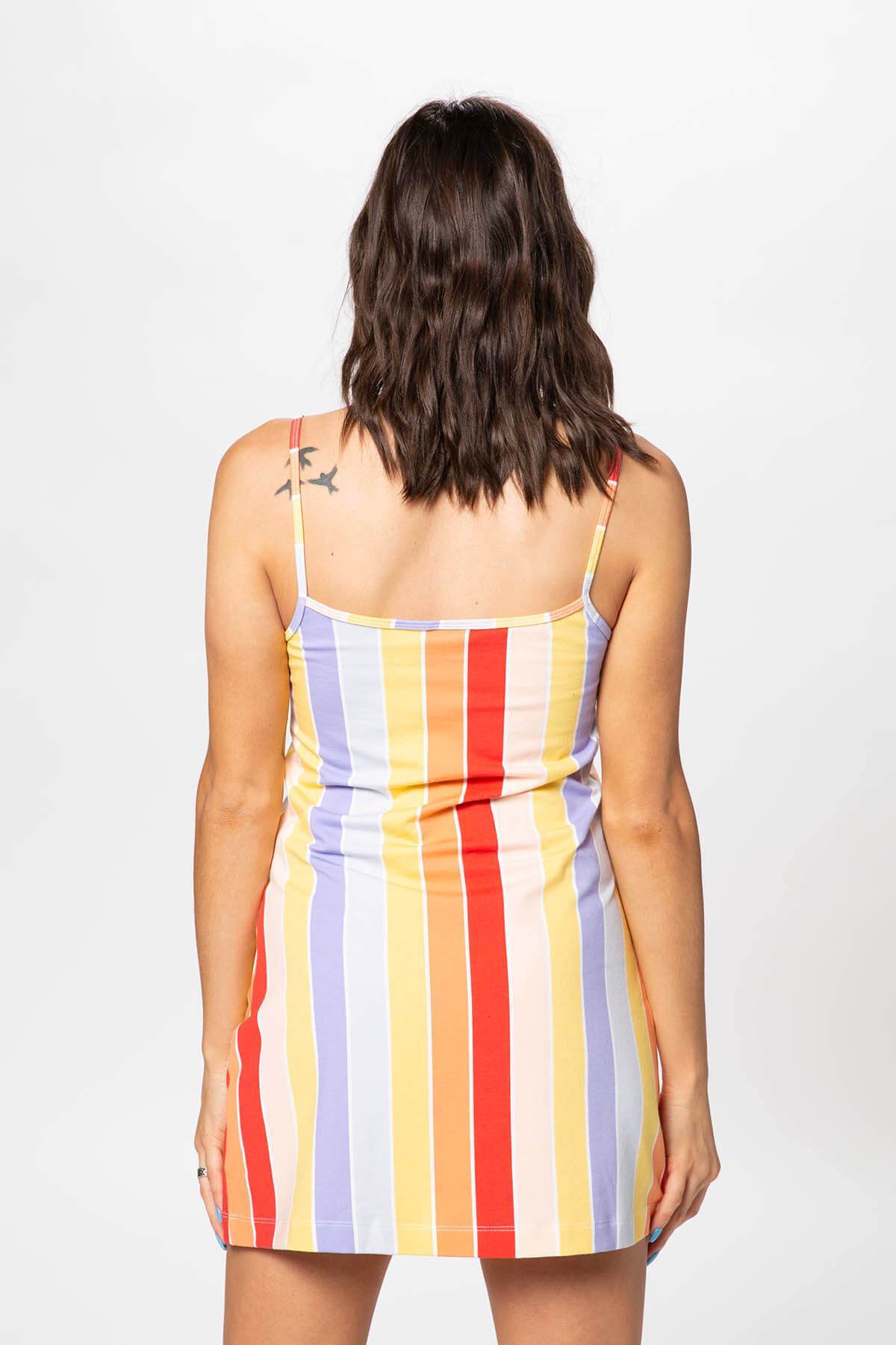Nike Striped Dress - Track Red/Multi | Garmentory
