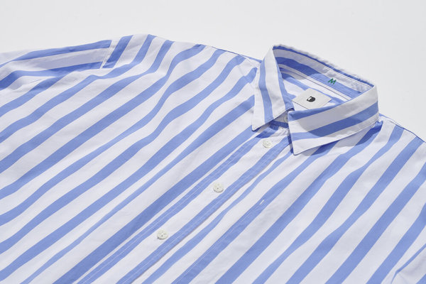 Delikatessen Rider Cotton Shirt - Blue Stripes Delikatessen Rider Cotton Shirt - Blue Stripes