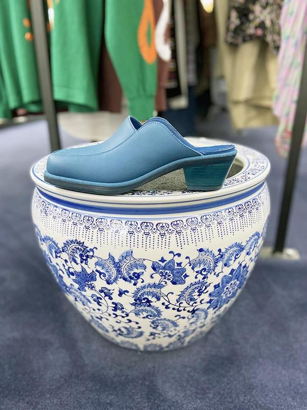 Eckhaus Latta x UGG Block Cowboy Mule - Moroccan Blue | Garmentory