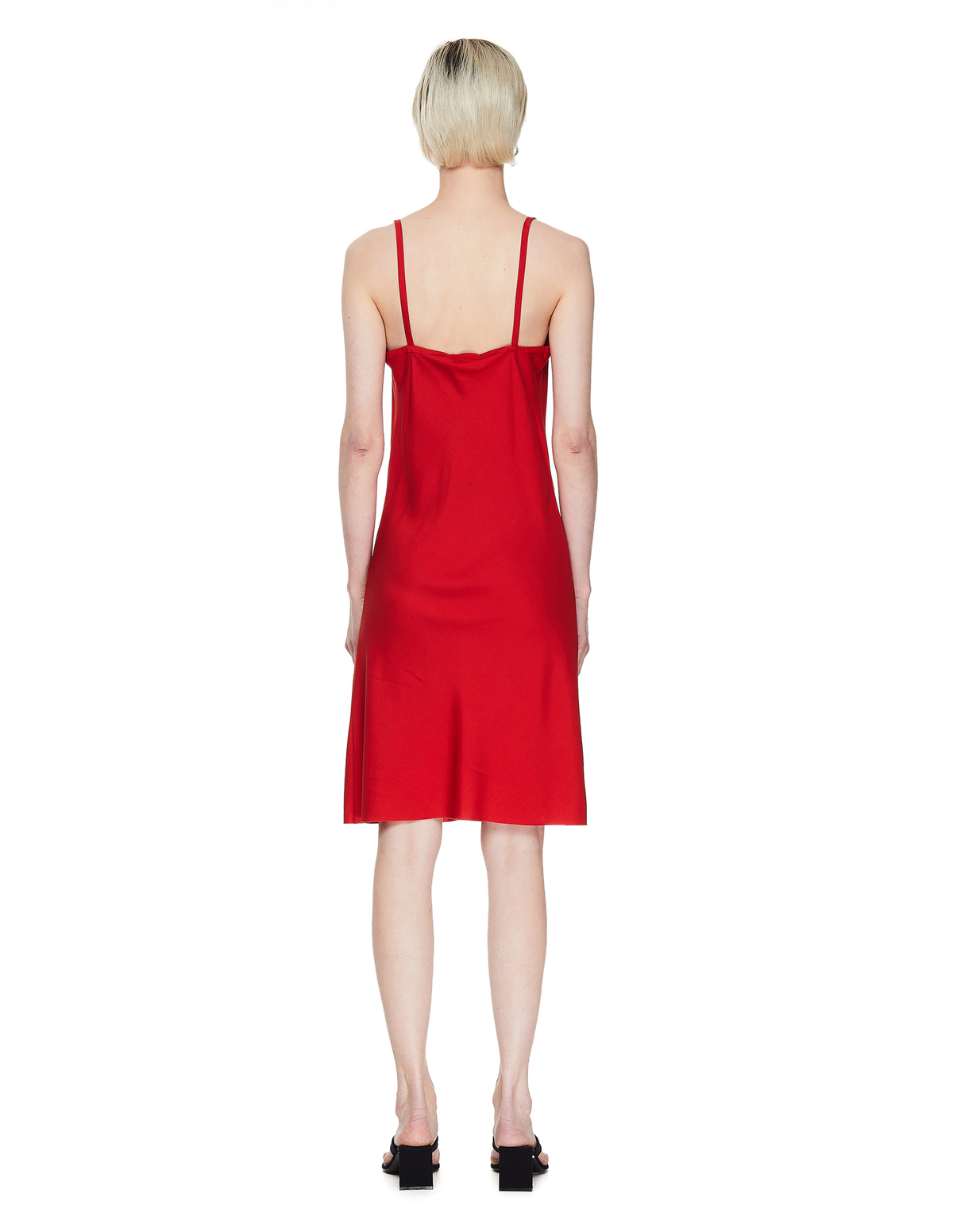 Ann Demeulemeester Satin Dress - Red