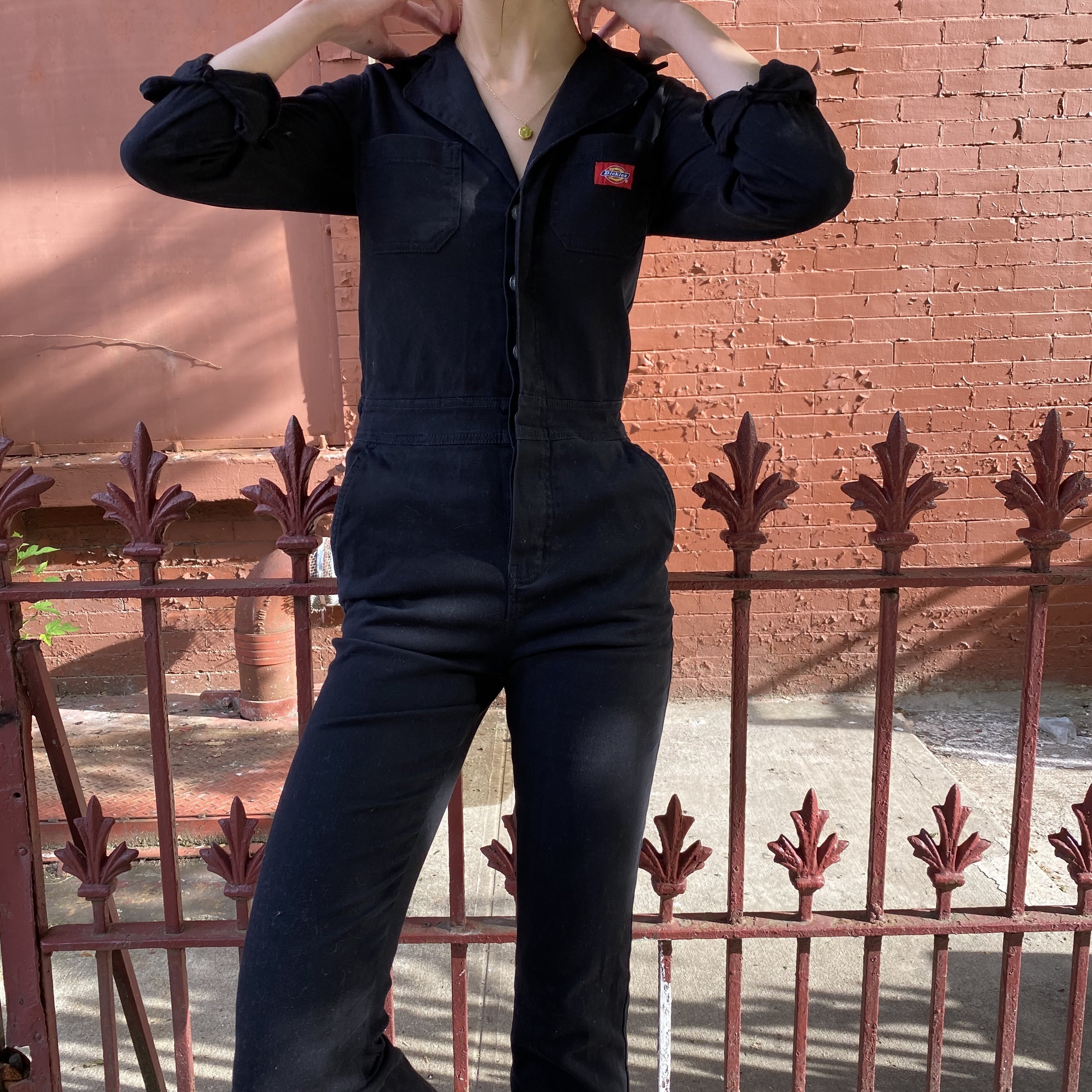 DICKIES RELAXED FIT JUMPSUIT BLACK Garmentory