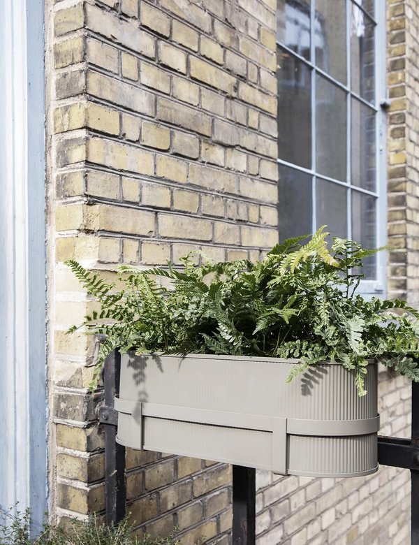 Ferm Living Bau Balcony Box (Plant Box) - Warm Grey | Garmentory