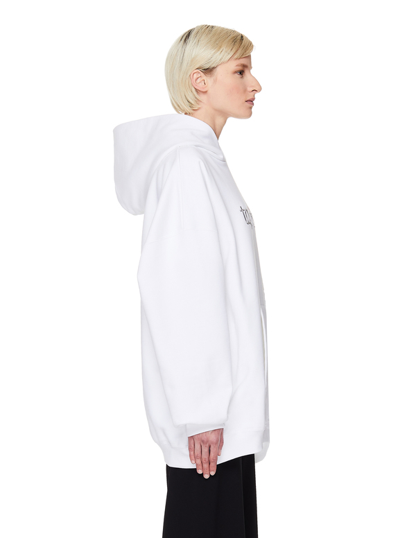 BALENCIAGA Top Model Hoodie ビックシルエット L Balenciaga Cotton Topmodel Hoodie - Black | Garmentory