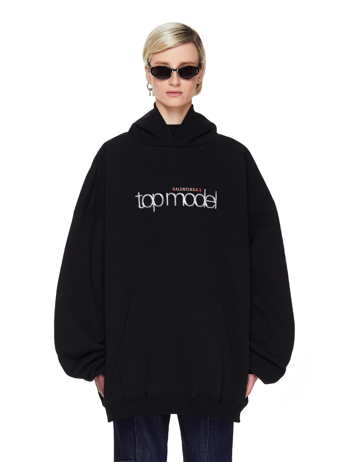 【関税&送料込】Balenciaga Black Cotton Sweatshirt Sweatshirt com capuz 1119 - SchaferandweinerShops BF - Black