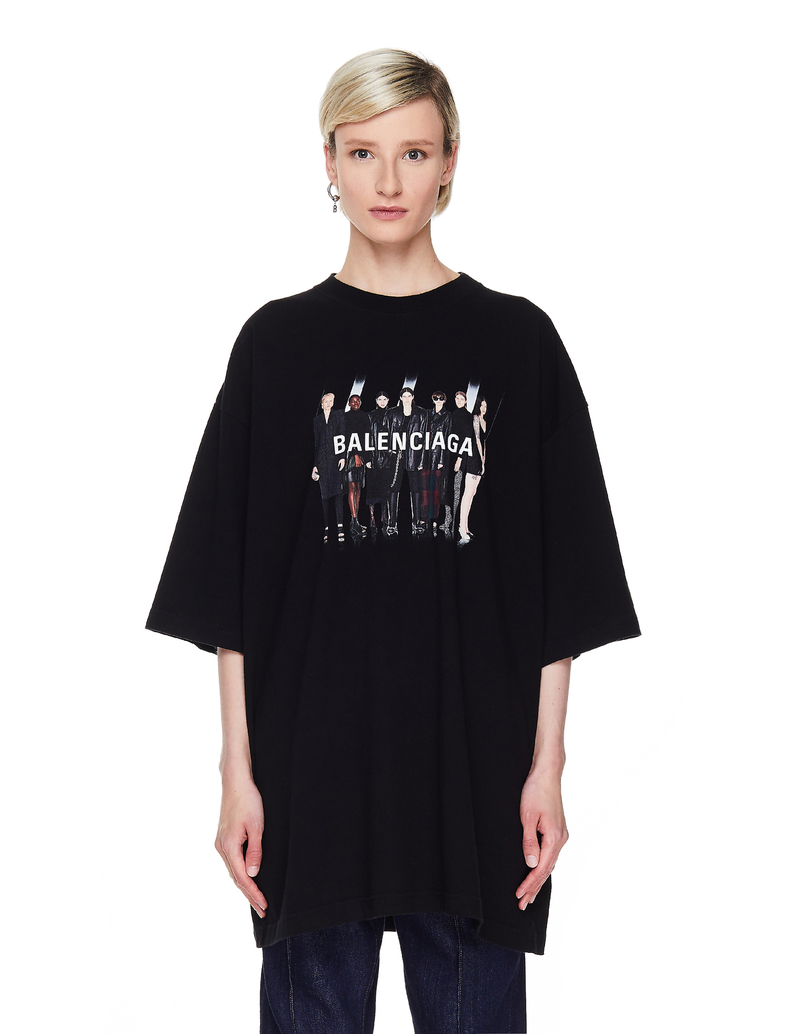 サイズ2 BALENCIAGA レイヤードTシャツ　ブラック Balenciaga レイヤード Tシャツ | ブラック | FARFETCH JP