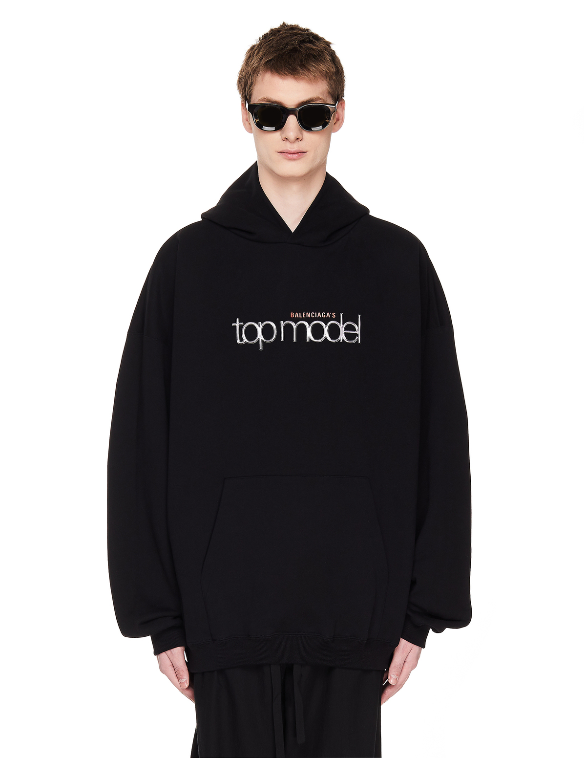 【送料&関税込】Balenciaga Black Cotton Oversize Sweatshirt Sweatshirt Balenciaga Black size M International in Cotton