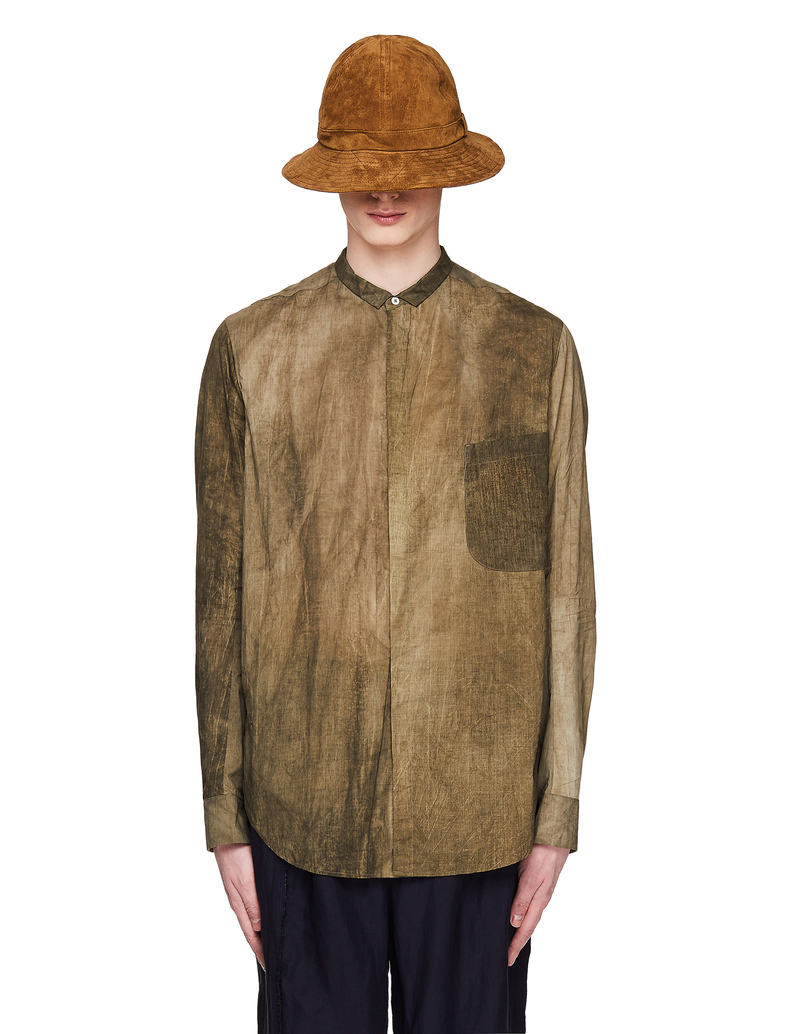 Ziggy Chen Green Cotton Shirt | Garmentory