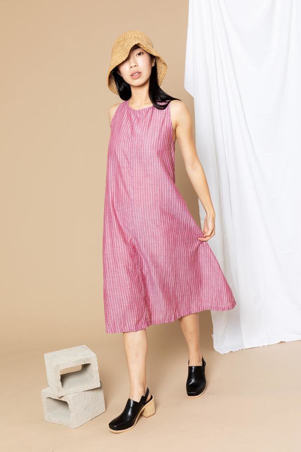 Conrado Ash Tent Dress - Red Stripe | Garmentory Conrado Ash Tent Dress - Red Stripe | Garmentory