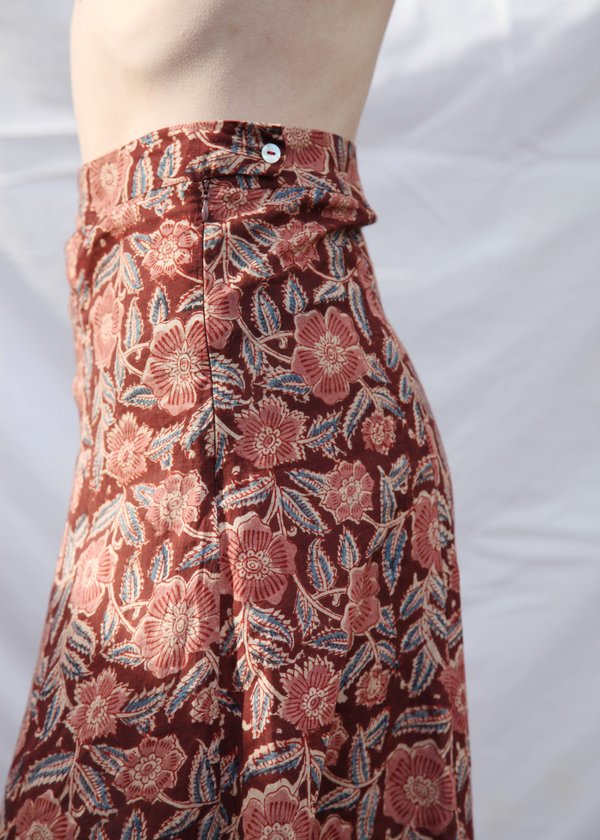 Matta NY Matta Rangini Kalamkari Skirt - Rose Matta NY Matta Rangini Kalamkari Skirt - Rose
