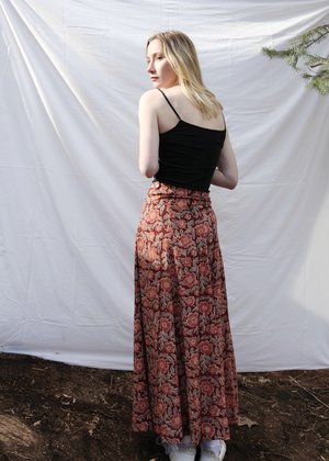 Matta NY Matta Rangini Kalamkari Skirt - Rose Matta NY Matta Rangini Kalamkari Skirt - Rose