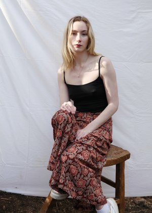 Matta NY Matta Rangini Kalamkari Skirt - Rose Matta NY Matta Rangini Kalamkari Skirt - Rose