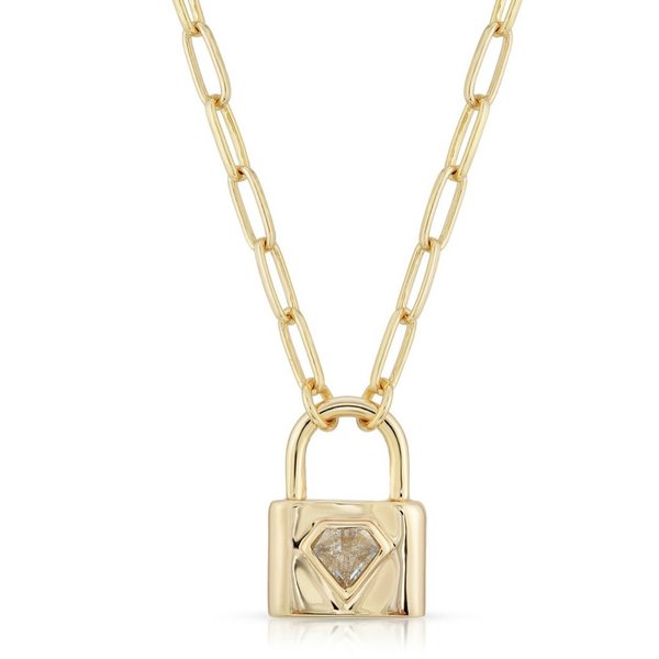 Joy Dravecky Indio Lock Necklace - Aqua Joy Dravecky Indio Lock Necklace - Aqua