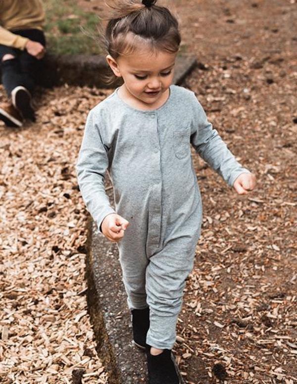 KIDS Gray Label Organic Playsuit - Grey KIDS Gray Label Organic Playsuit - Grey