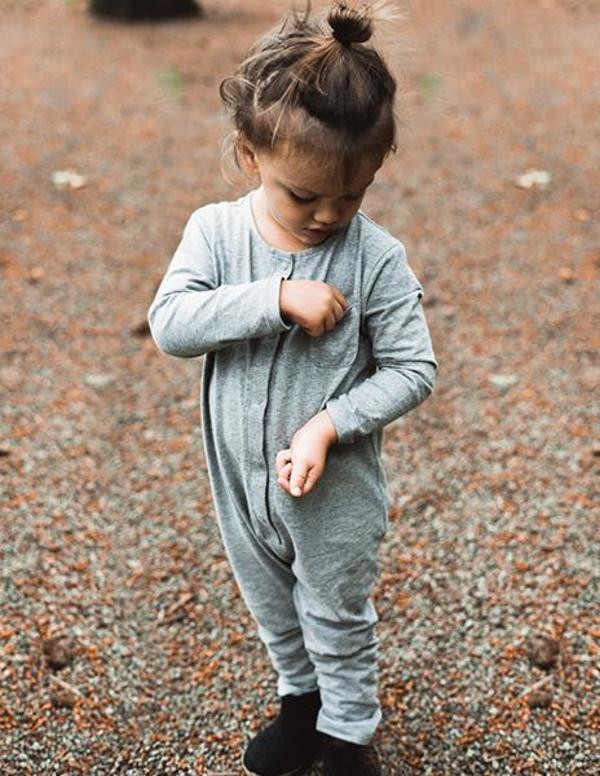 KIDS Gray Label Organic Playsuit - Grey KIDS Gray Label Organic Playsuit - Grey