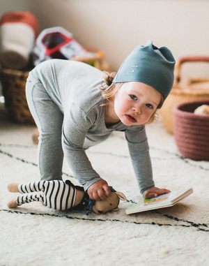 KIDS Gray Label Organic Playsuit - Grey KIDS Gray Label Organic Playsuit - Grey