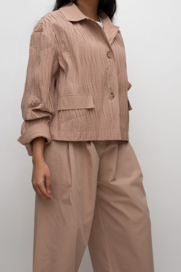 W A N T S Canyon Crinkle Pleated Jacket W A N T S Canyon Crinkle Pleated Jacket