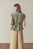 Hidden Forest Market Shirring Blouse - Light Olive - Thumbnail 5